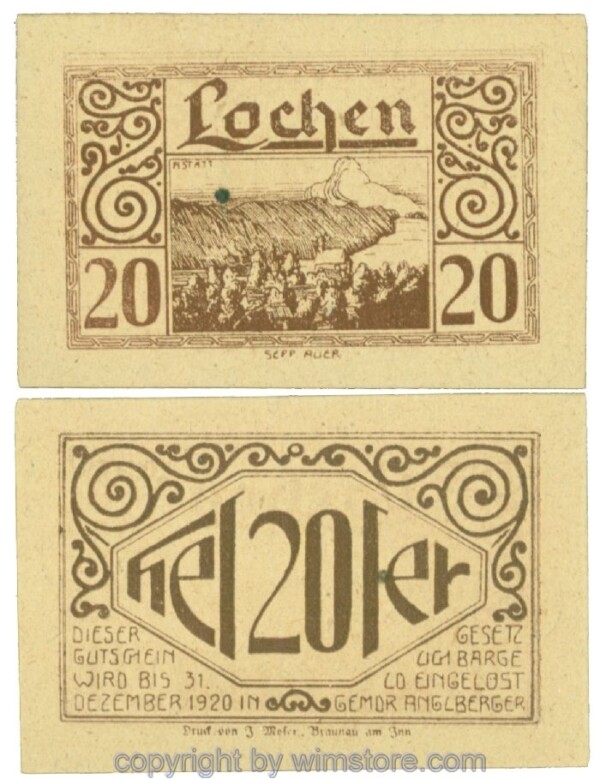 Lochen, J00559b, 20 Heller; 1