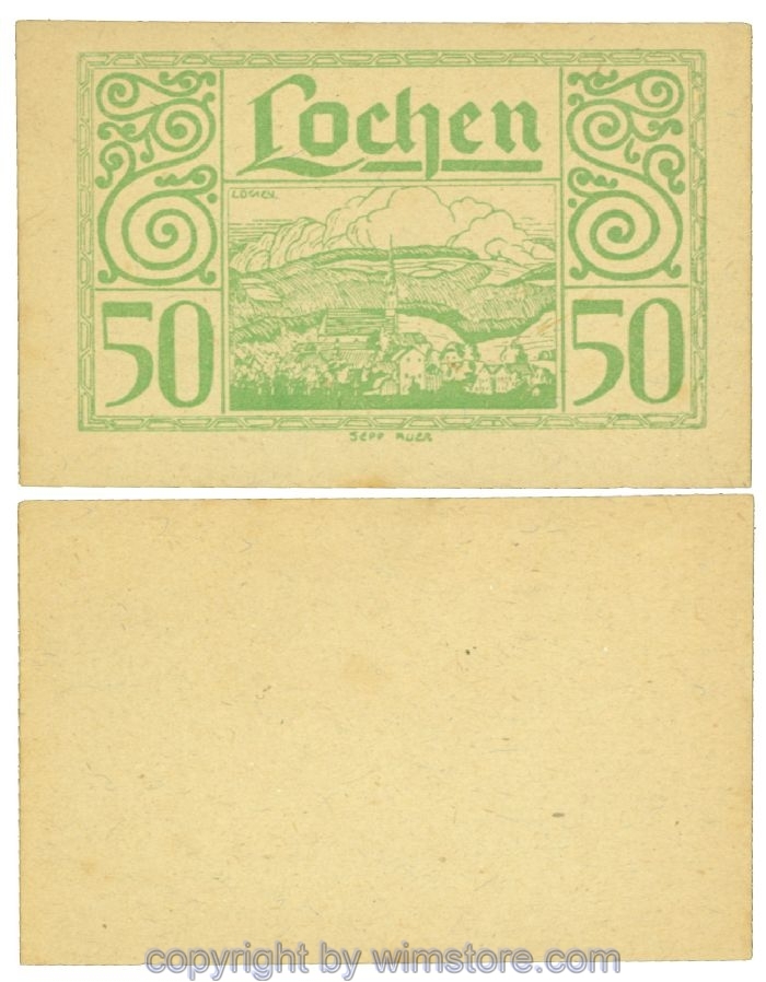 sn108470 Lochen, J00559cP, 50 Heller; 1