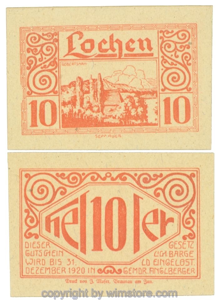 sn108471 Lochen, J00559d, 10 Heller; 1