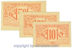 Lochen, J00559d, Serie 10, 20, 50 Heller; -1