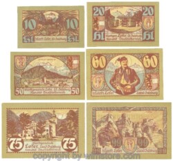 Lofer, J00560a, Serie 10, 20, 50, 60, 75, 99 Heller; 1