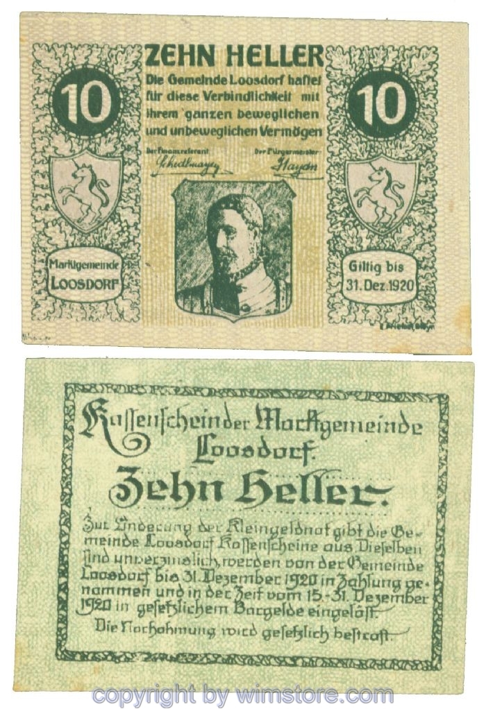 Loosdorf, J00563b, 10 Heller; 1