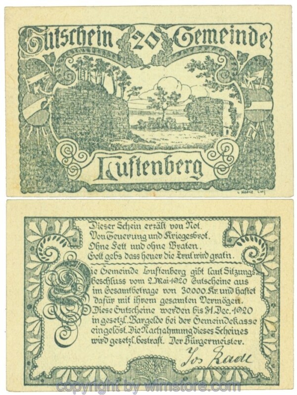 Luftenberg, J00570a1, 20 Heller; 1