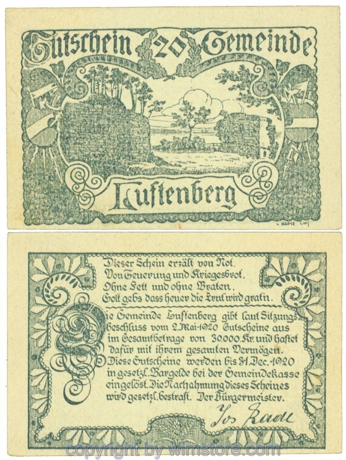 Luftenberg, J00570a1, 20 Heller; 1