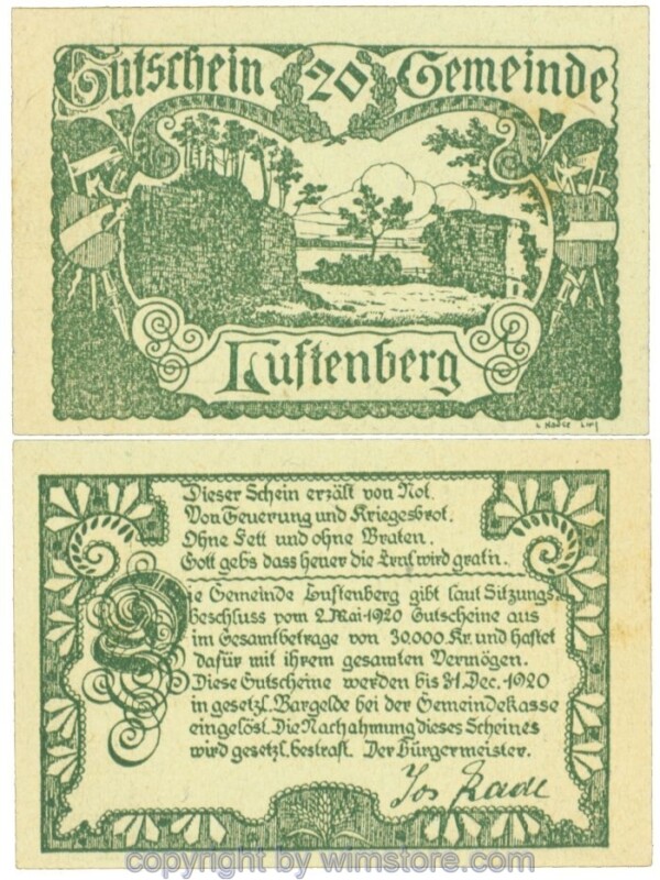 Luftenberg, J00570a2, 20 Heller; 1
