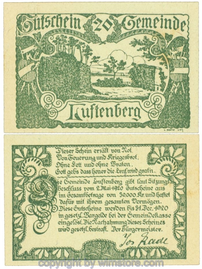 Luftenberg, J00570a2, 20 Heller; 1