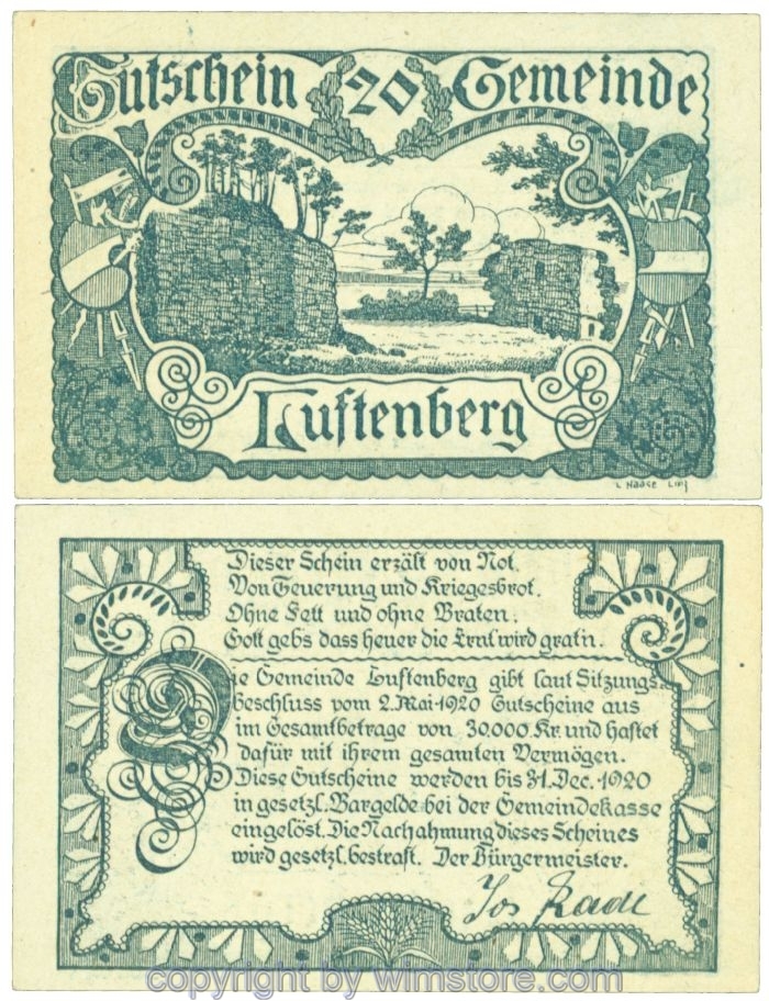 Luftenberg, J00570c, 20 Heller; 1