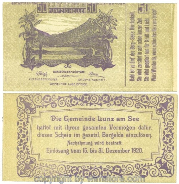 Lunz am See, J00571c6, 50 Heller; 1