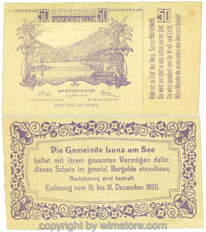 Lunz am See, J00571c8, 50 Heller; 1