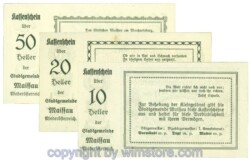 Maissau, J00573d, Serie 10, 20, 50 Heller; 1