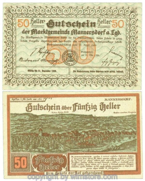 Mannersdorf, J00577a, 50 Heller; 1