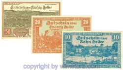 Mannersdorf, J00577a, Serie 10, 20, 50 Heller; 1