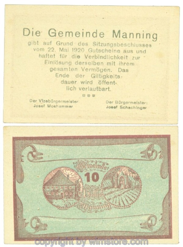 sn108681 Manning, J00578a, 10 Heller; 1