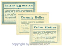 Marchtrenk, J00581d, Serie 10, 20, 50 Heller; 1