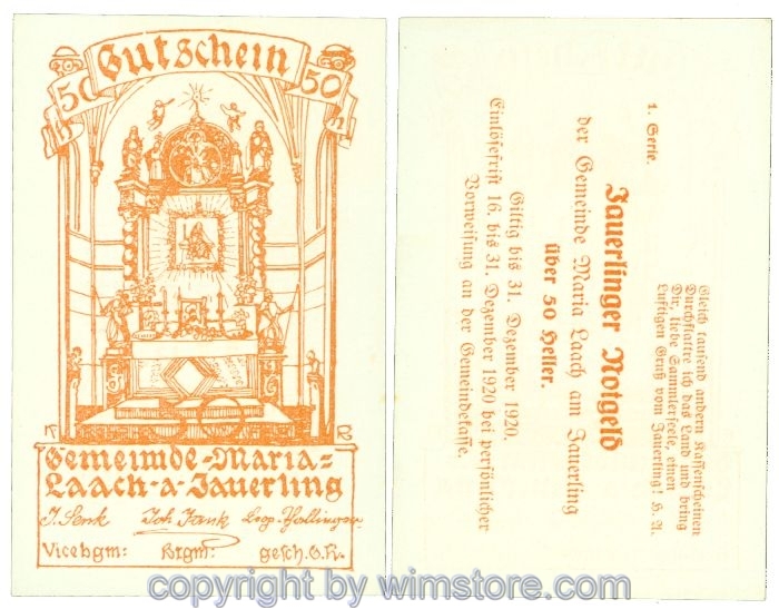 Maria Laach, J00584a5, 50 Heller; 1