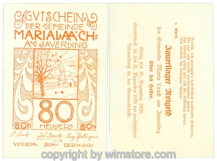 Maria Laach, J00584a7, 80 Heller; 1