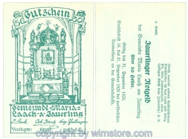Maria Laach, J00584c21, 50 Heller; 1