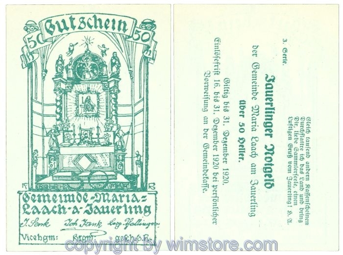 Maria Laach, J00584c21, 50 Heller; 1