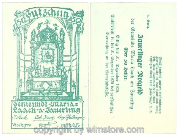 Maria Laach, J00584c22, 50 Heller; 1