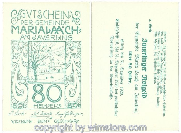 Maria Laach, J00584c24, 80 Heller; 1