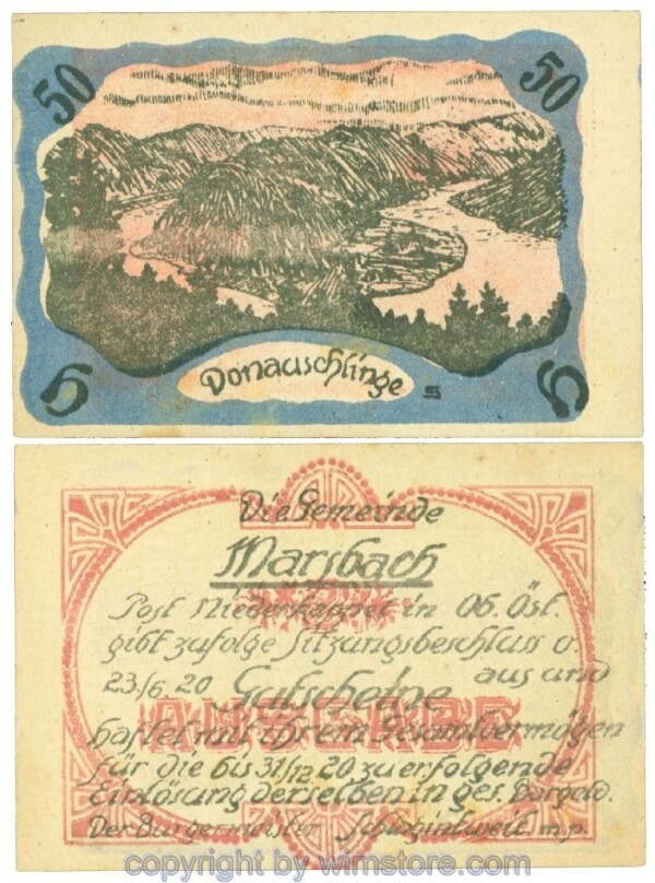 sn108825 Marsbach, J00592b, 50 Heller; 1