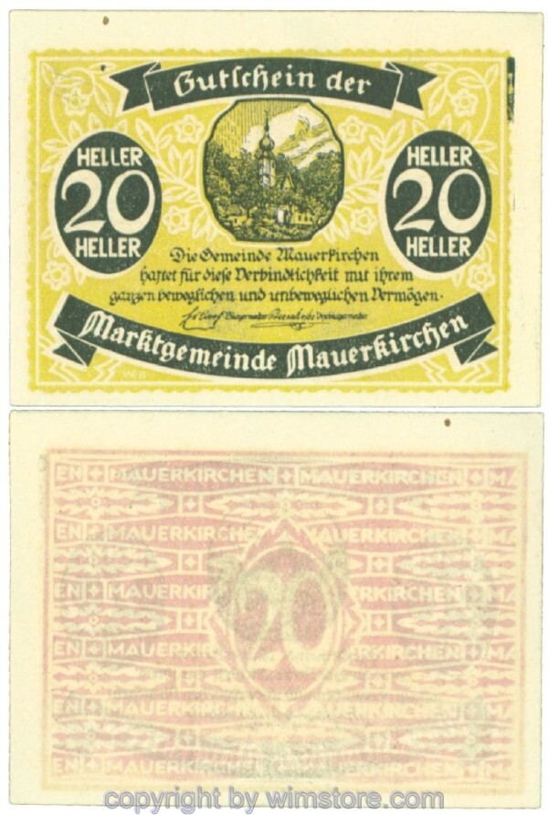 Mauerkirchen, J00598IAa1, 20 Heller; 1