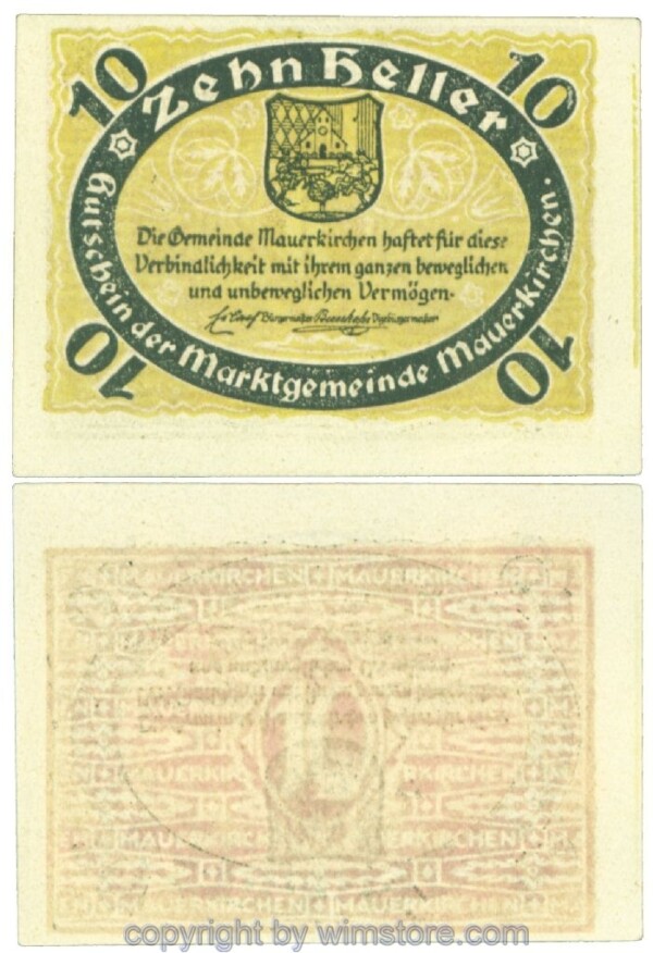 Mauerkirchen, J00598IAc, 10 Heller; 1
