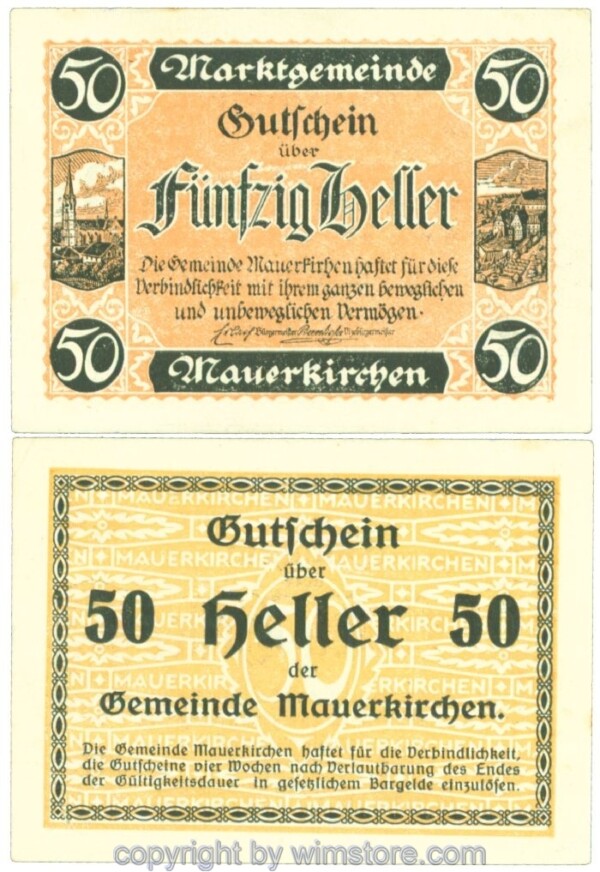 Mauerkirchen, J00598IBb, 50 Heller; 1