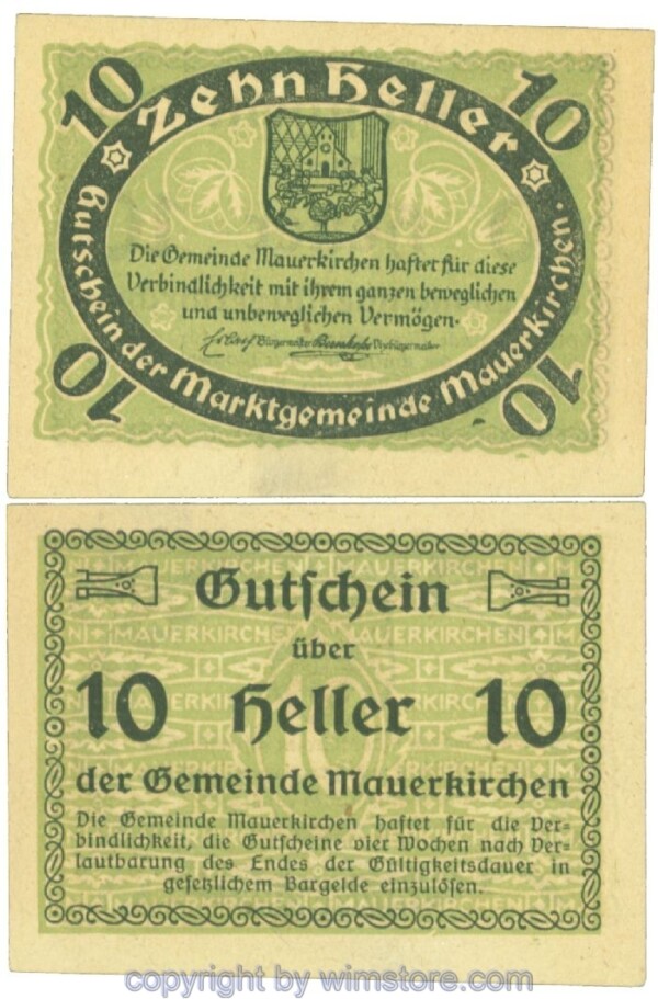 Mauerkirchen, J00598ICd, 10 Heller; 1