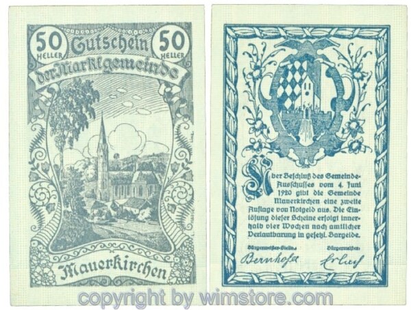 Mauerkirchen, J00598IIa, 50 Heller; 1