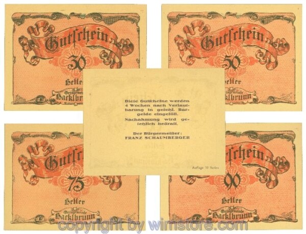 Hackelbrunn, J00323SIIIb, Serie 30, 50, 75, 90 Heller; 1