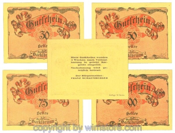 Hackelbrunn, J00323SIIId, Serie 30, 50, 75, 90 Heller; 1