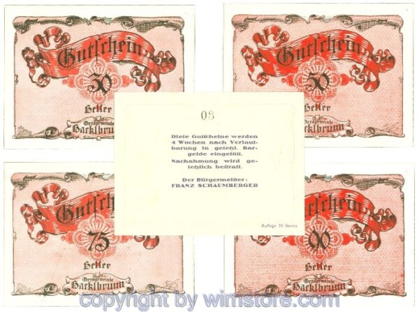 Hackelbrunn, J00323SIIIp, Serie 30, 50, 75, 90 Heller; 1