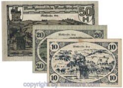 Mauthausen, J00601Ia, Serie 10, 20, 50 Heller; 1