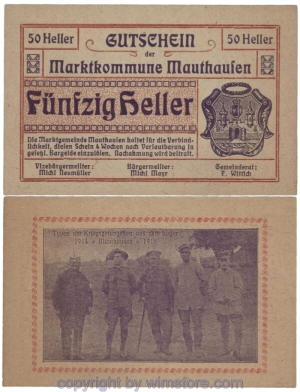 Mauthausen, J00601IIc, 50 Heller; 1-