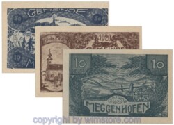 sn109058a Meggenhofen, J00603I, Serie 10, 20, 50 Heller; 1