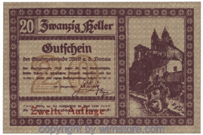 Melk, J00605Id, 20 Heller; 1
