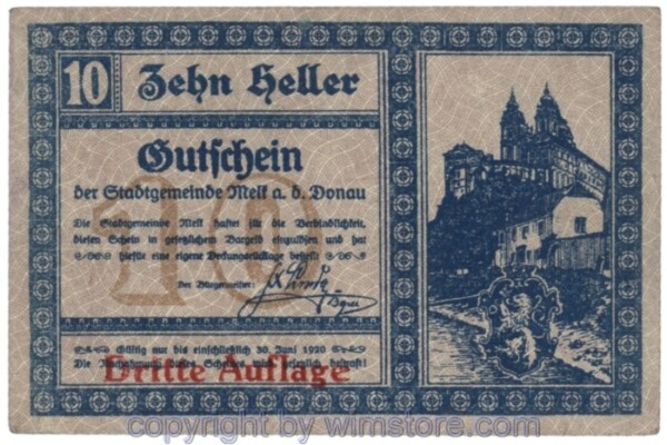 Melk, J00605If, 10 Heller; 1