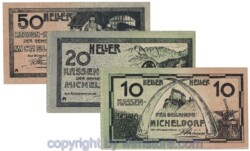 Micheldorf, G0612a, Serie 10, 20, 50 Heller; 1
