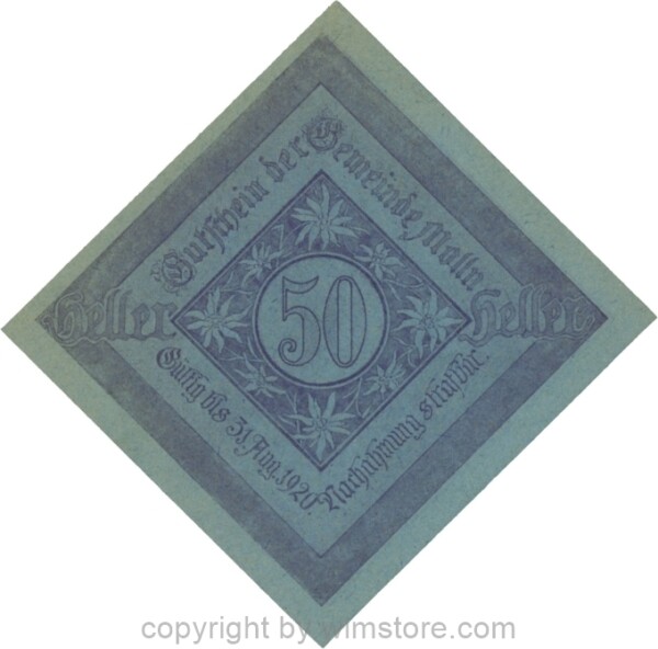 sn109416b Molln, G0625, 50 Heller; 1-