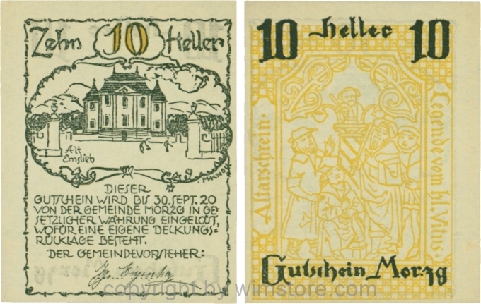 Morzg, G0630, 10 Heller; 1-