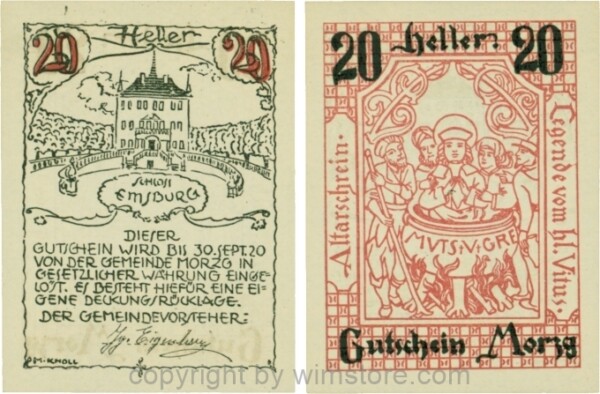 Morzg, G0630, 20 Heller; 1