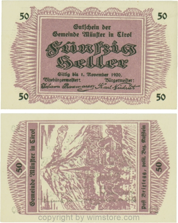 Münster, G0635I, 50 Heller; 1