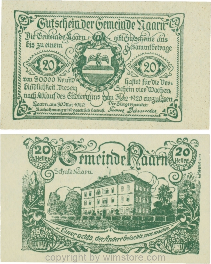 Naarn, G0642Ia, 20 Heller; 1