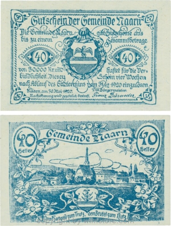 Naarn, G0642Ia, 40 Heller; 1-