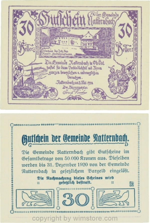 Natternbach, G0643Ia, 30 Heller; 1-