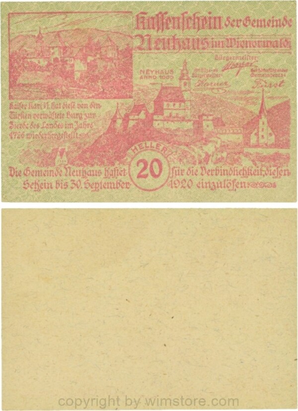 sn109780 Neuhaus, G0646g, 20 Heller; 1-