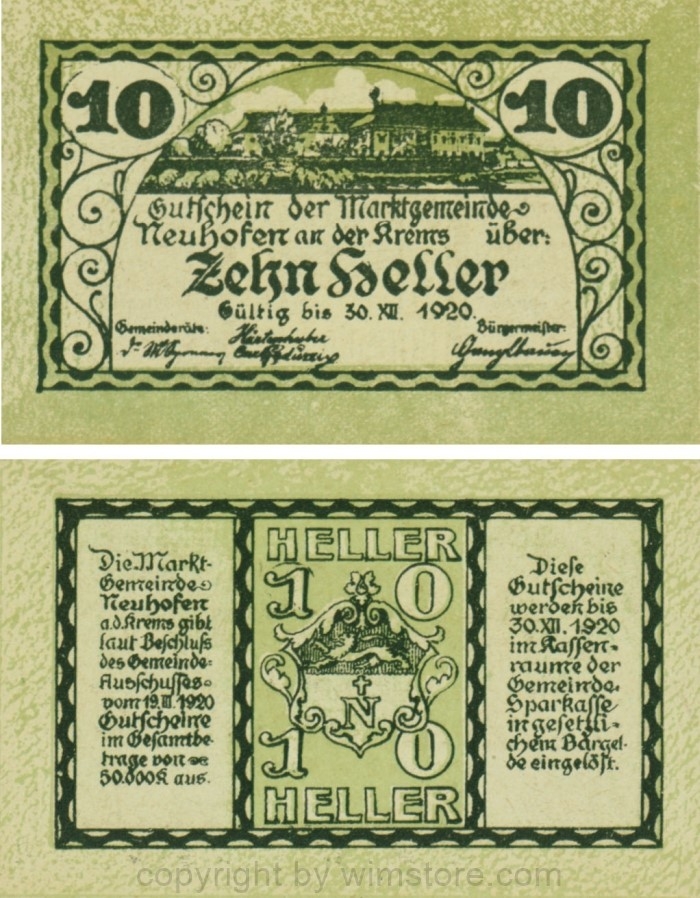 Neuhofen a.d. Krems, G0648a, 10 Heller; 1