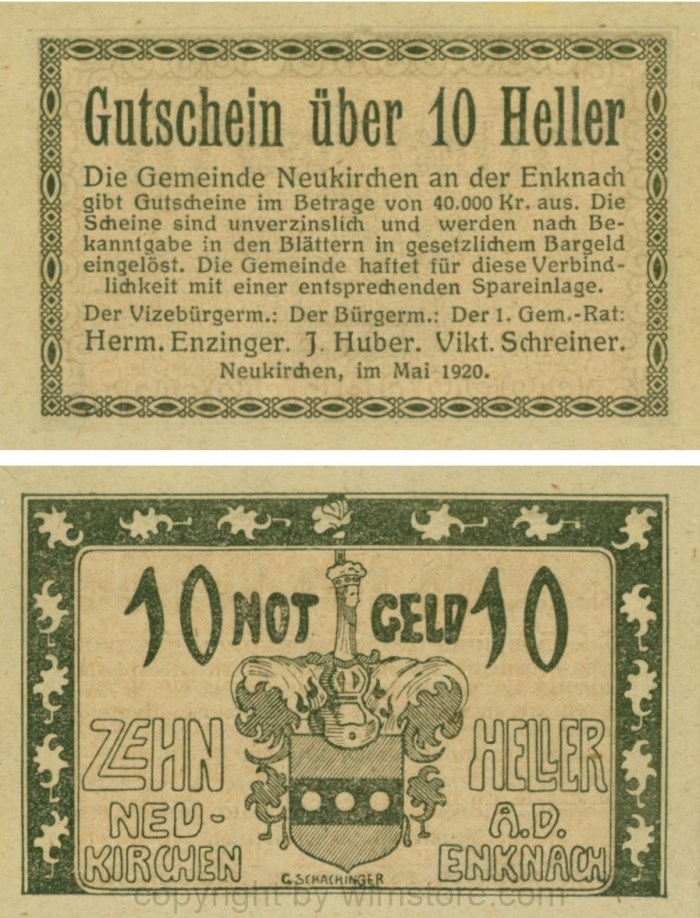 Neukirchen an der Enknach, G0656a, 10 Heller; 1-