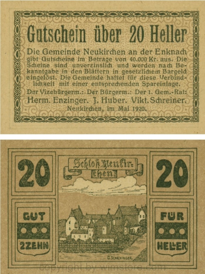 Neukirchen an der Enknach, G0656a, 20 Heller; 1